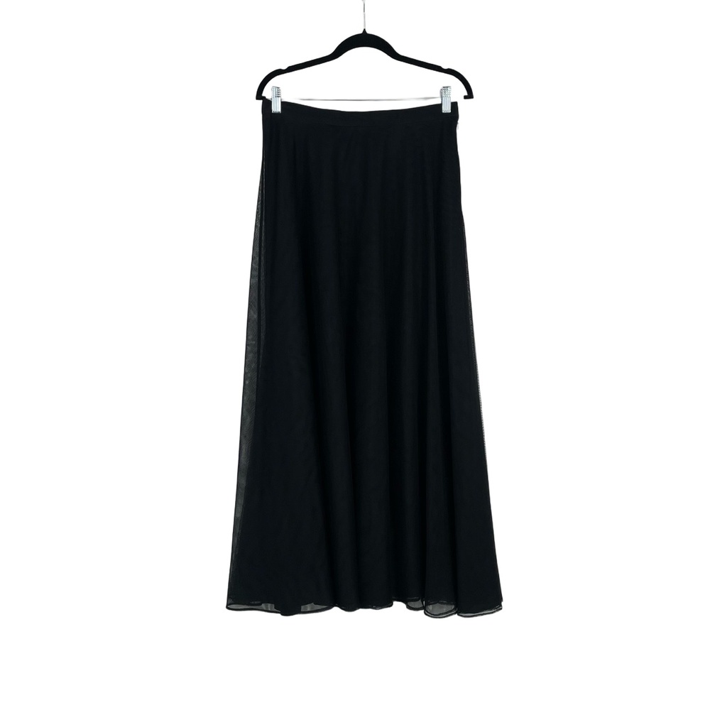 Adrianna Papell Evening Essentials Vintage Sheer Overlay A-line Skirt Size 14